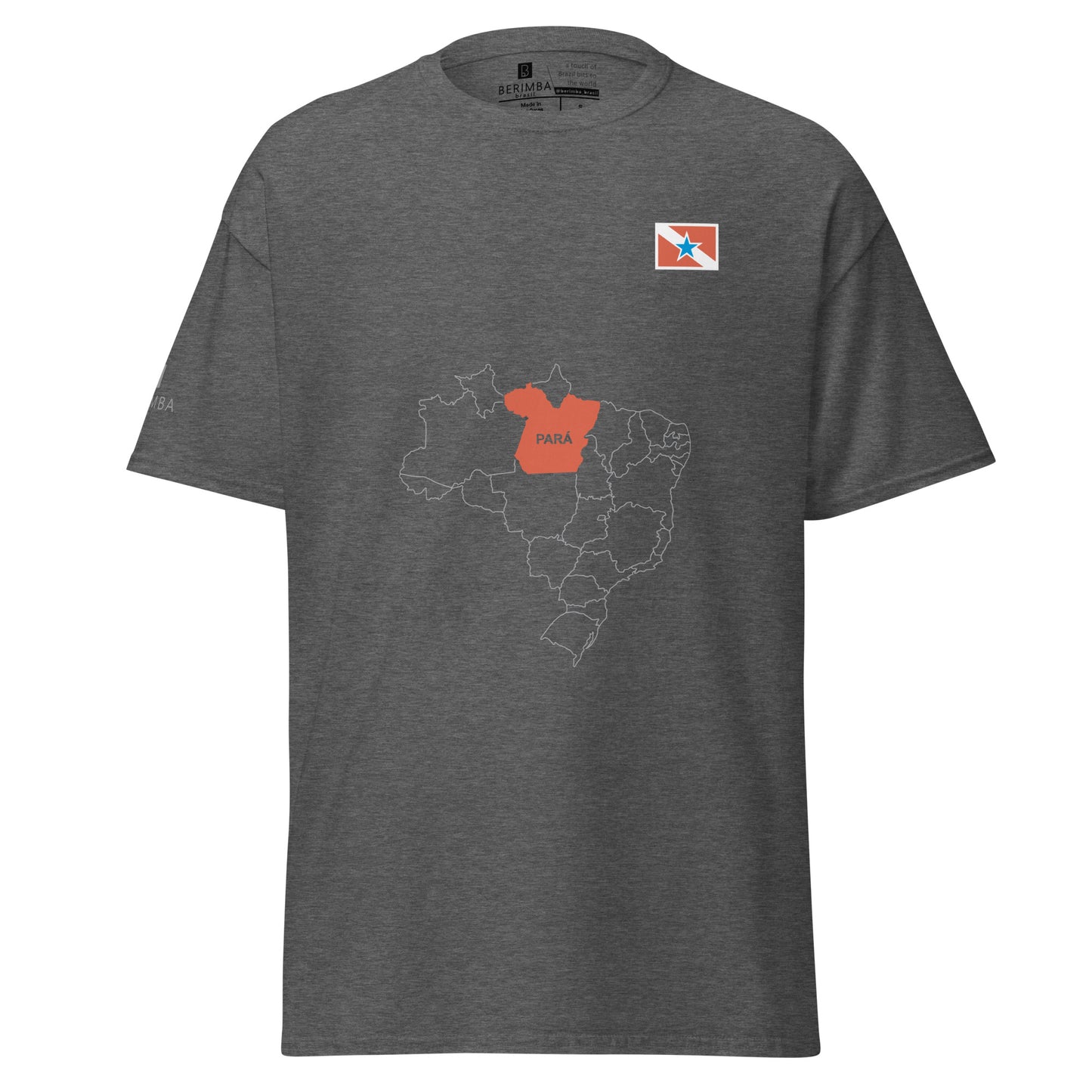 Camiseta Mapa Paraense - Bandeira do Estado do Pará - Brasil - unissex - Roupa Regional Brasileira | Berimba