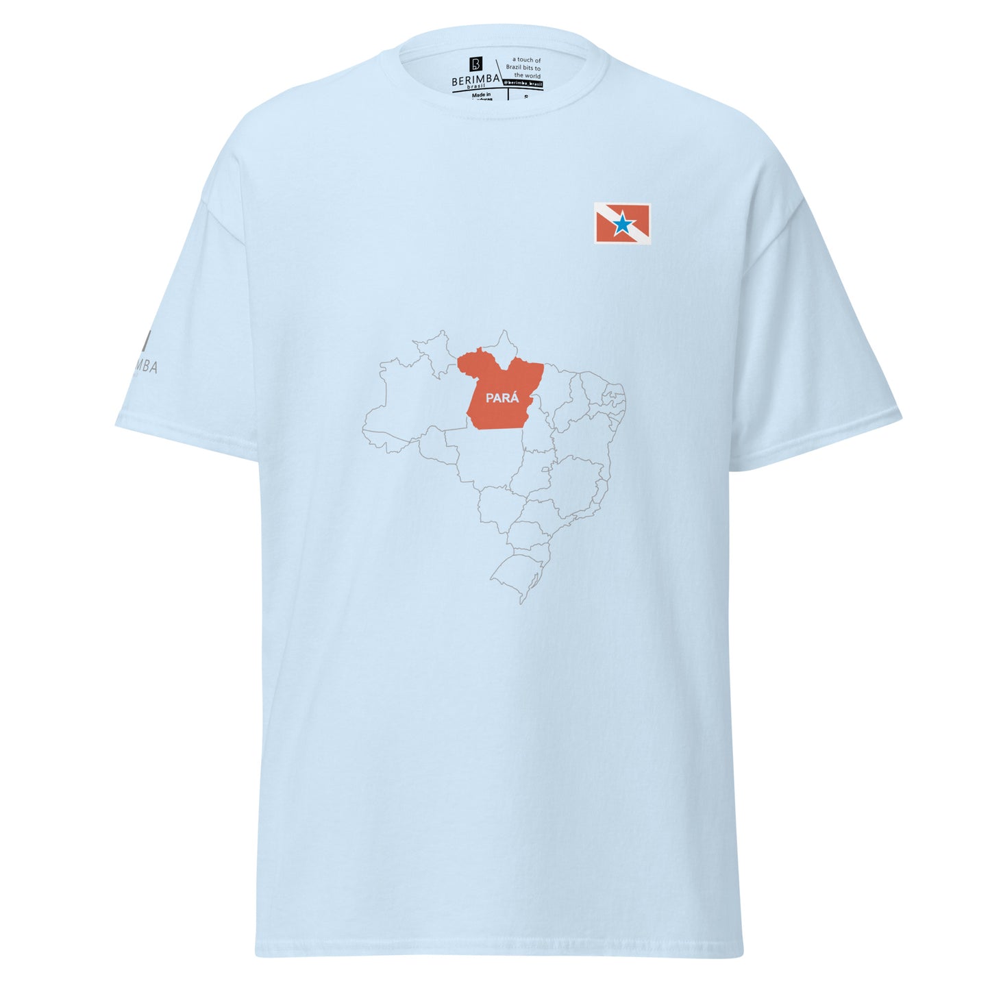 Camiseta Mapa Paraense - Bandeira do Estado do Pará - Brasil - unissex - Roupa Regional Brasileira | Berimba