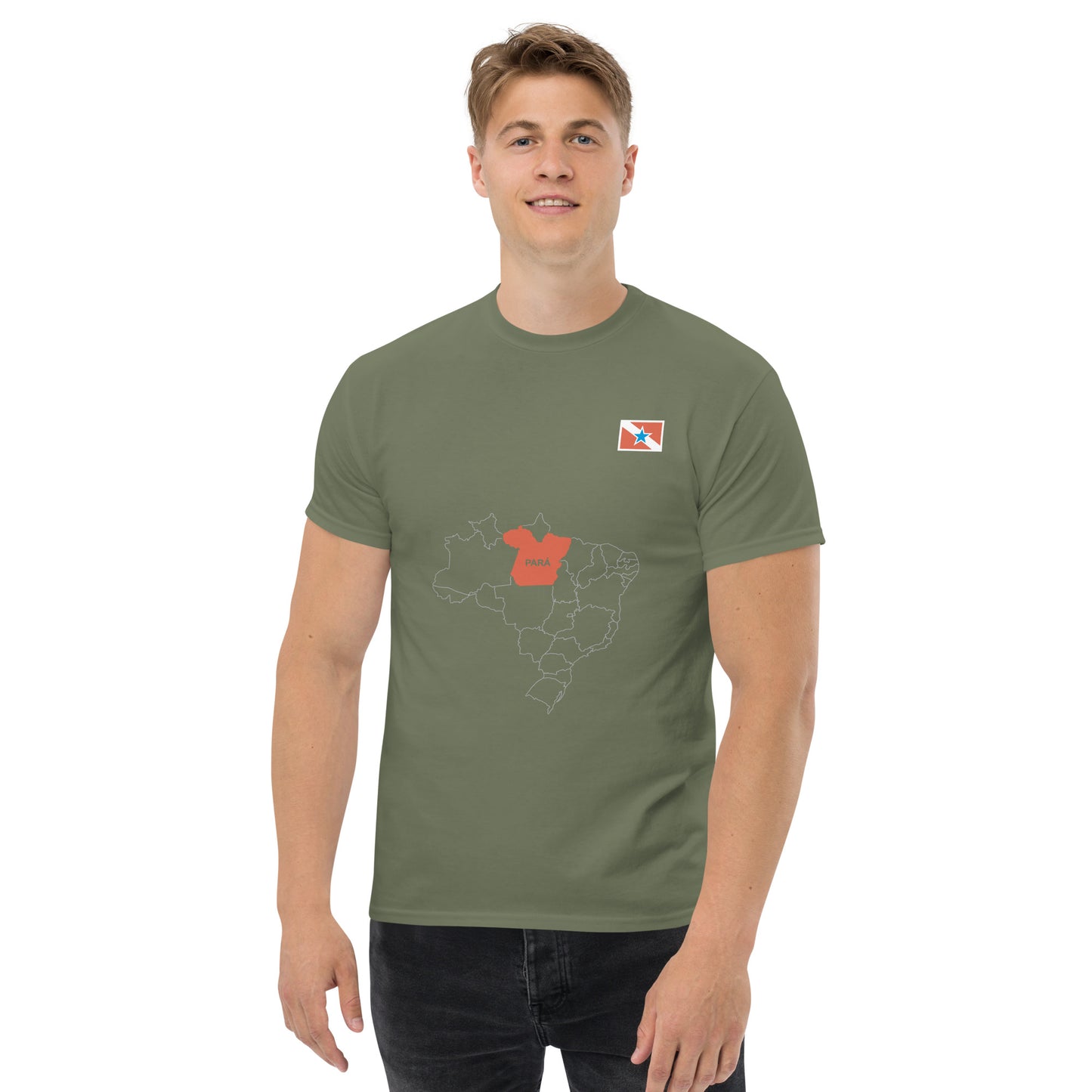 Camiseta Mapa Paraense - Bandeira do Estado do Pará - Brasil - unissex - Roupa Regional Brasileira | Berimba