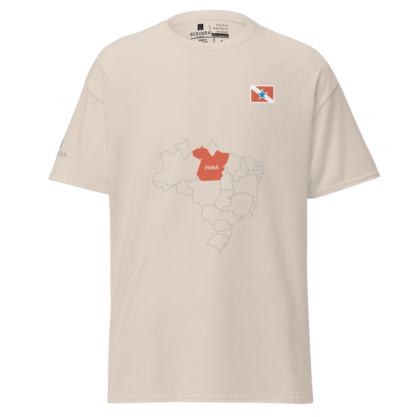 Camiseta Mapa Paraense - Bandeira do Estado do Pará - Brasil - unissex - Roupa Regional Brasileira | Berimba