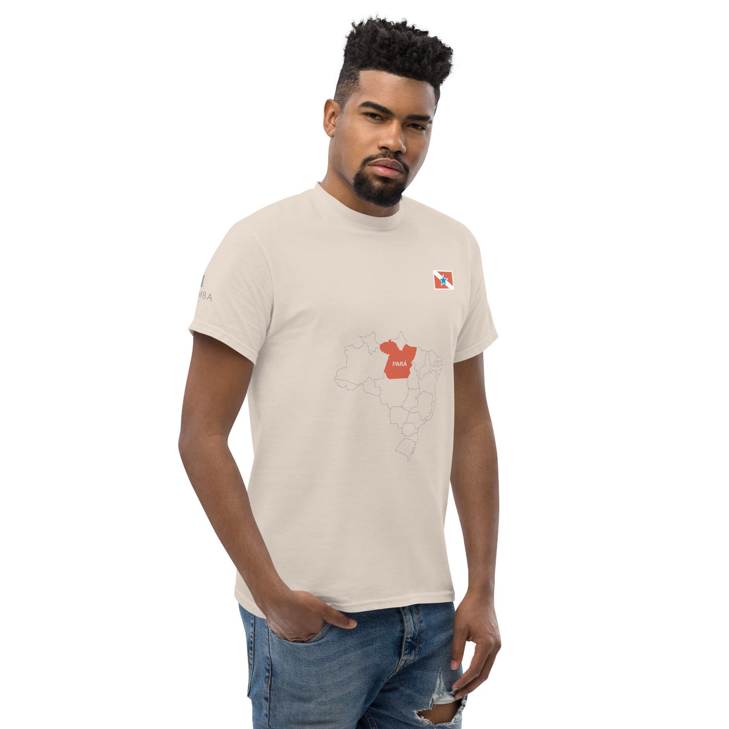 Camiseta Mapa Paraense - Bandeira do Estado do Pará - Brasil - unissex - Roupa Regional Brasileira | Berimba