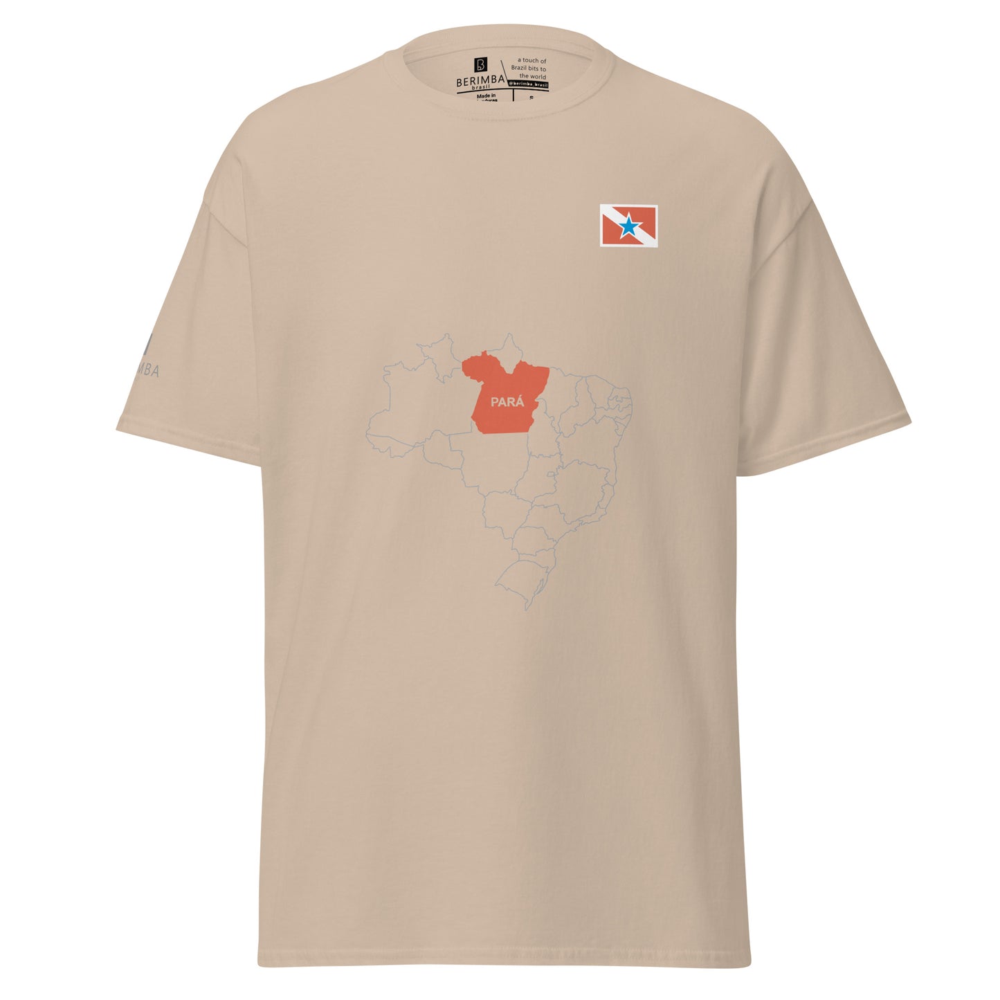 Camiseta Mapa Paraense - Bandeira do Estado do Pará - Brasil - unissex - Roupa Regional Brasileira | Berimba