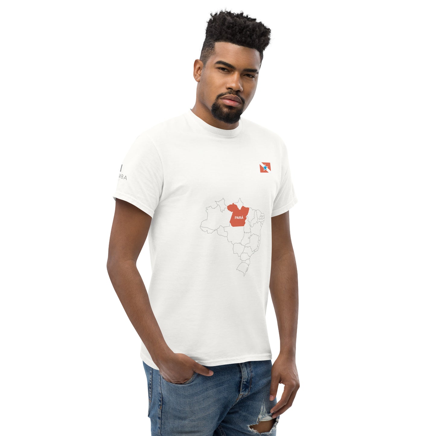 Camiseta Mapa Paraense - Bandeira do Estado do Pará - Brasil - unissex - Roupa Regional Brasileira | Berimba