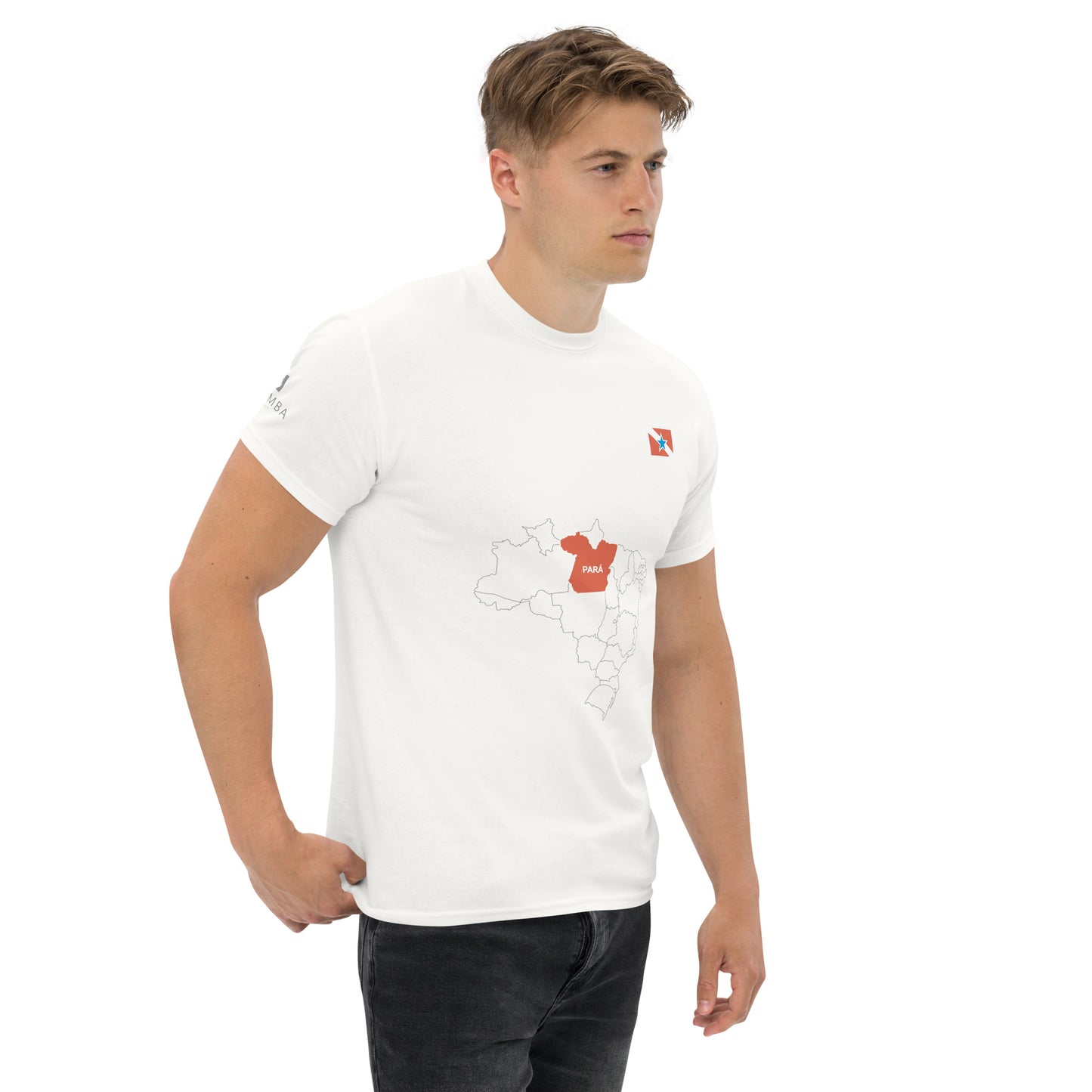 Camiseta Mapa Paraense - Bandeira do Estado do Pará - Brasil - unissex - Roupa Regional Brasileira | Berimba