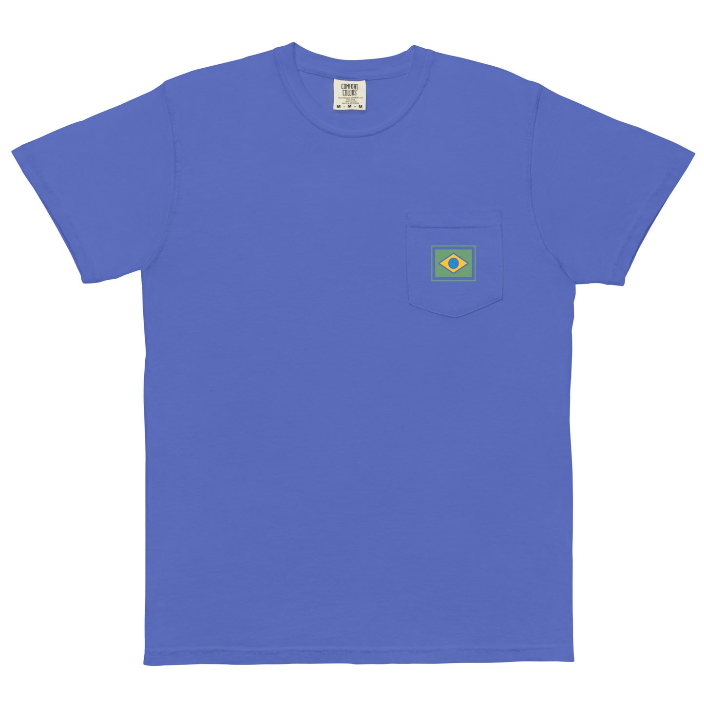 Camiseta de bolsillo - Brasileño - Marca Brasil-Flag - unisex