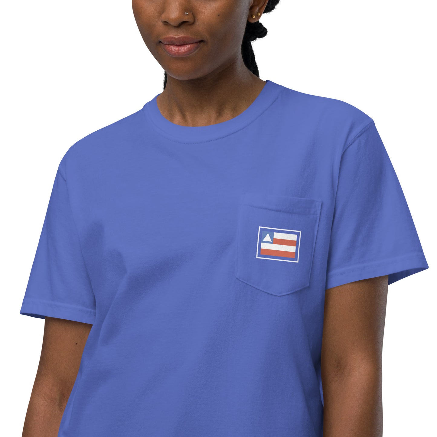 Pocket T-Shirt - Baiano - Bahia Brazil Flag - unisex - Brazilian Regional Clothing | Berimba
