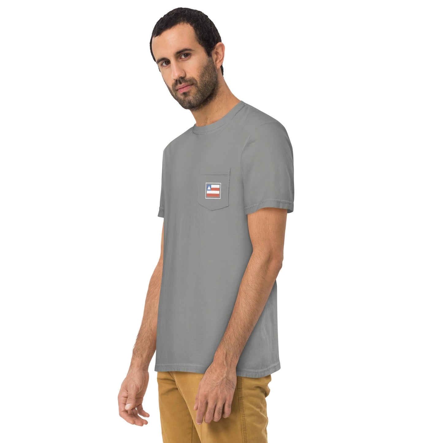 Pocket T-Shirt - Baiano - Bahia Brazil Flag - unisex - Brazilian Regional Clothing | Berimba