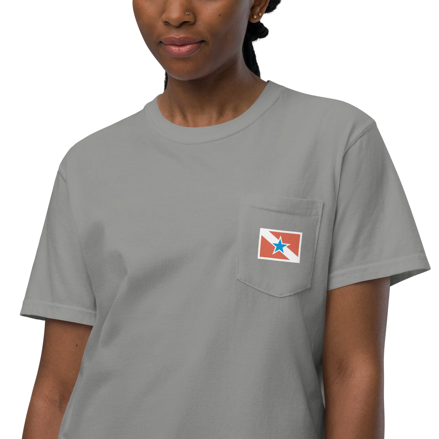 Pocket T-shirt - Flag of the State of PARÁ - Brazil - unisex - Brazilian Regional Clothing | Berimba