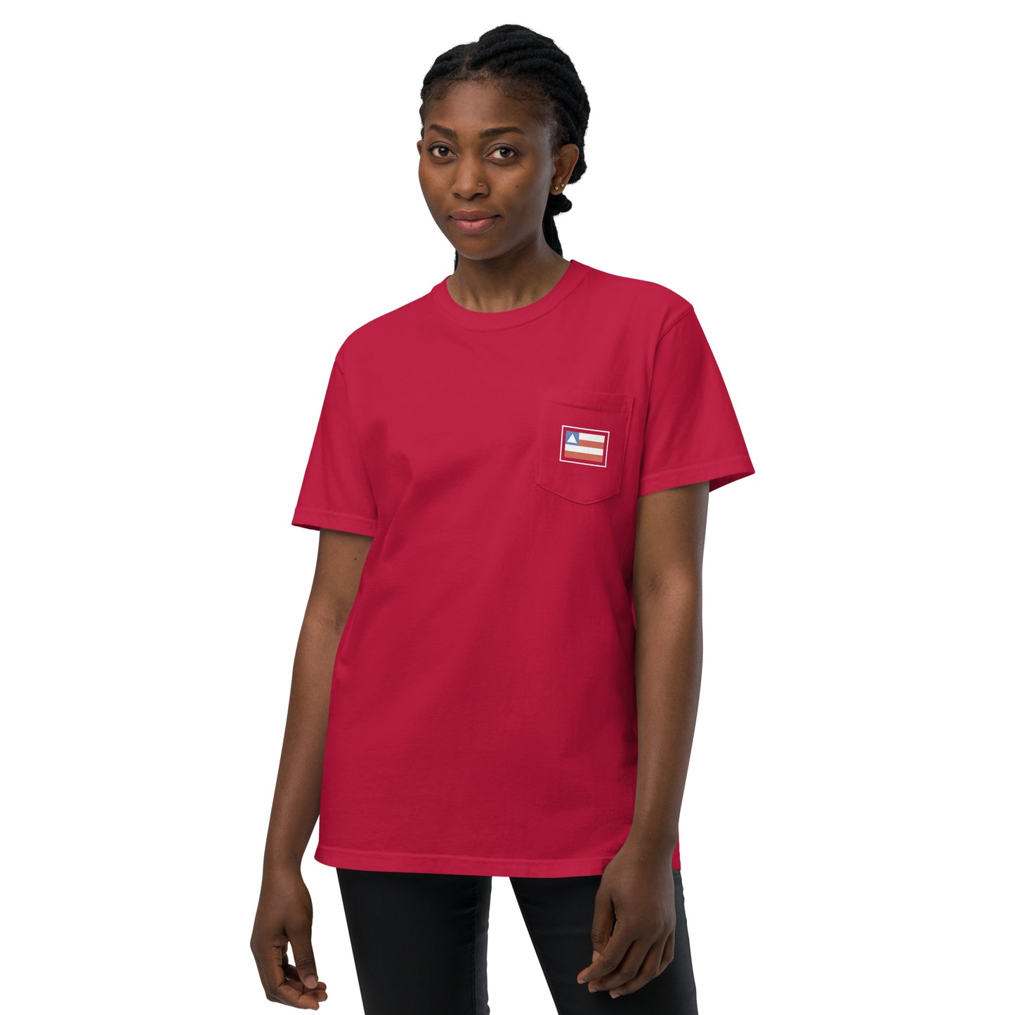 Pocket T-Shirt - Baiano - Bahia Brazil Flag - unisex - Brazilian Regional Clothing | Berimba