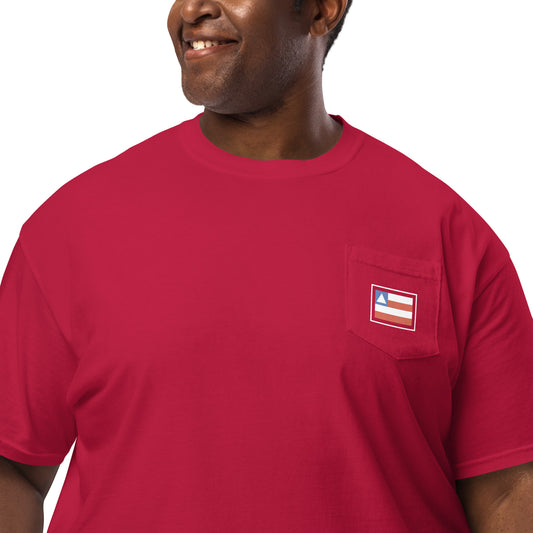 Pocket T-Shirt - Baiano - Bahia Brazil Flag - unisex - Brazilian Regional Clothing | Berimba