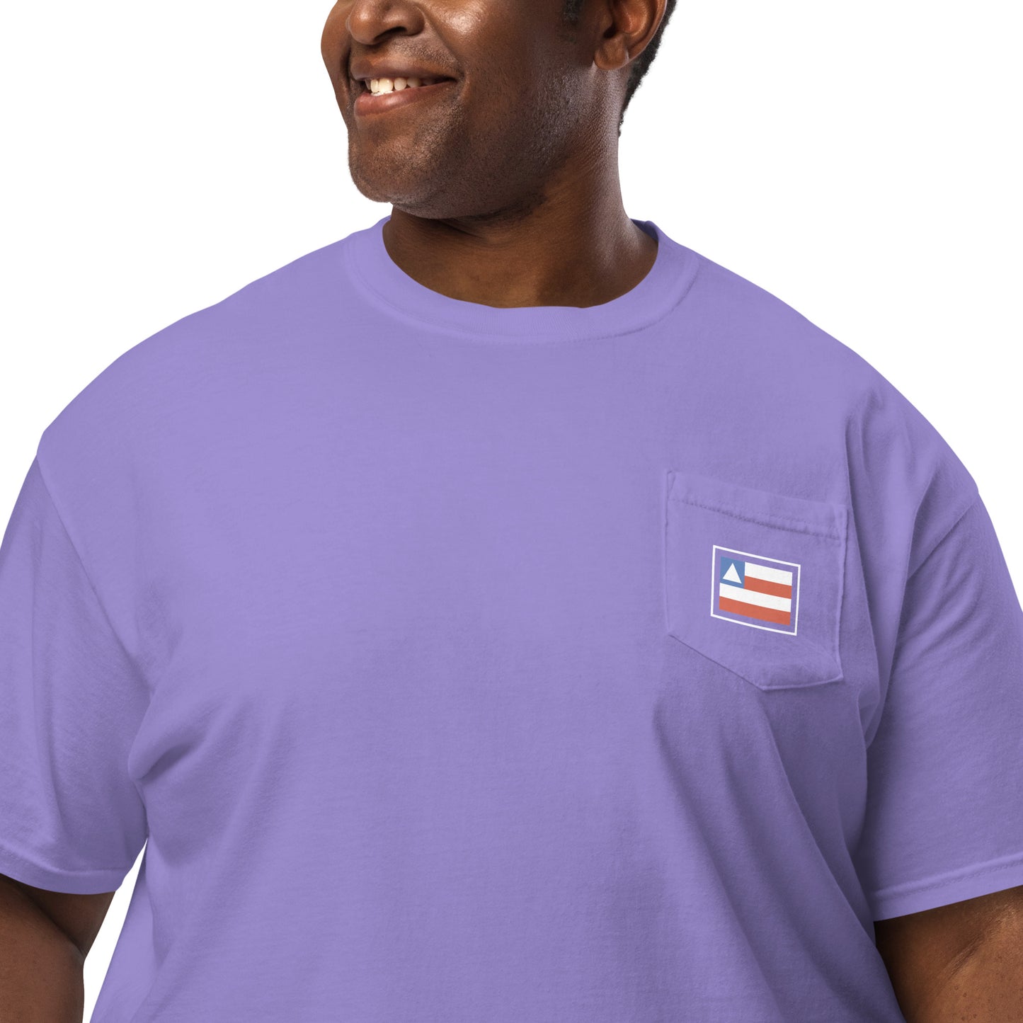 Pocket T-Shirt - Baiano - Bahia Brazil Flag - unisex - Brazilian Regional Clothing | Berimba