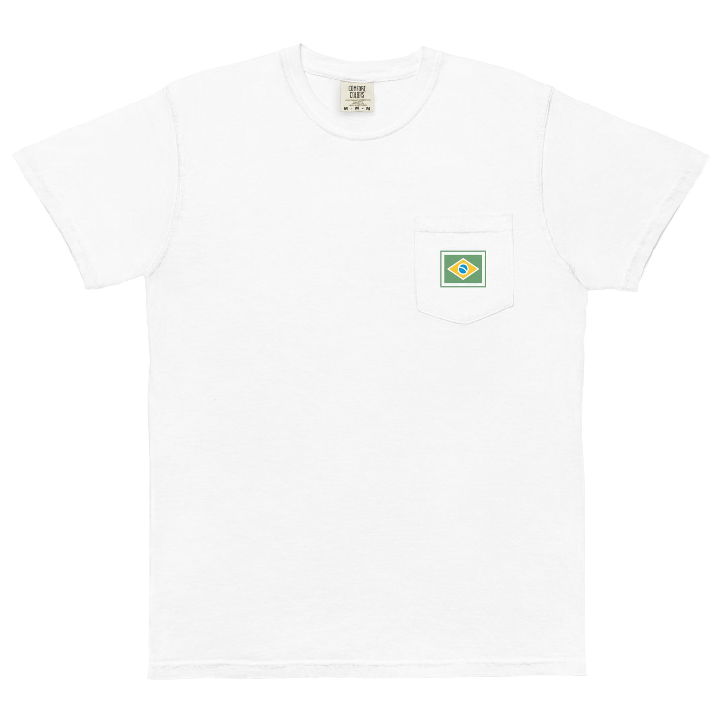 Camiseta de bolsillo - Brasileño - Marca Brasil-Flag - unisex