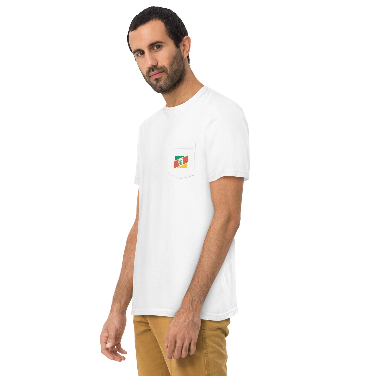 Pocket T-Shirt - Flag of Rio Grande do Sul - Gaucho - RS - Brazil - Tri Legal unisex - Brazilian Regional Clothing | Berimba