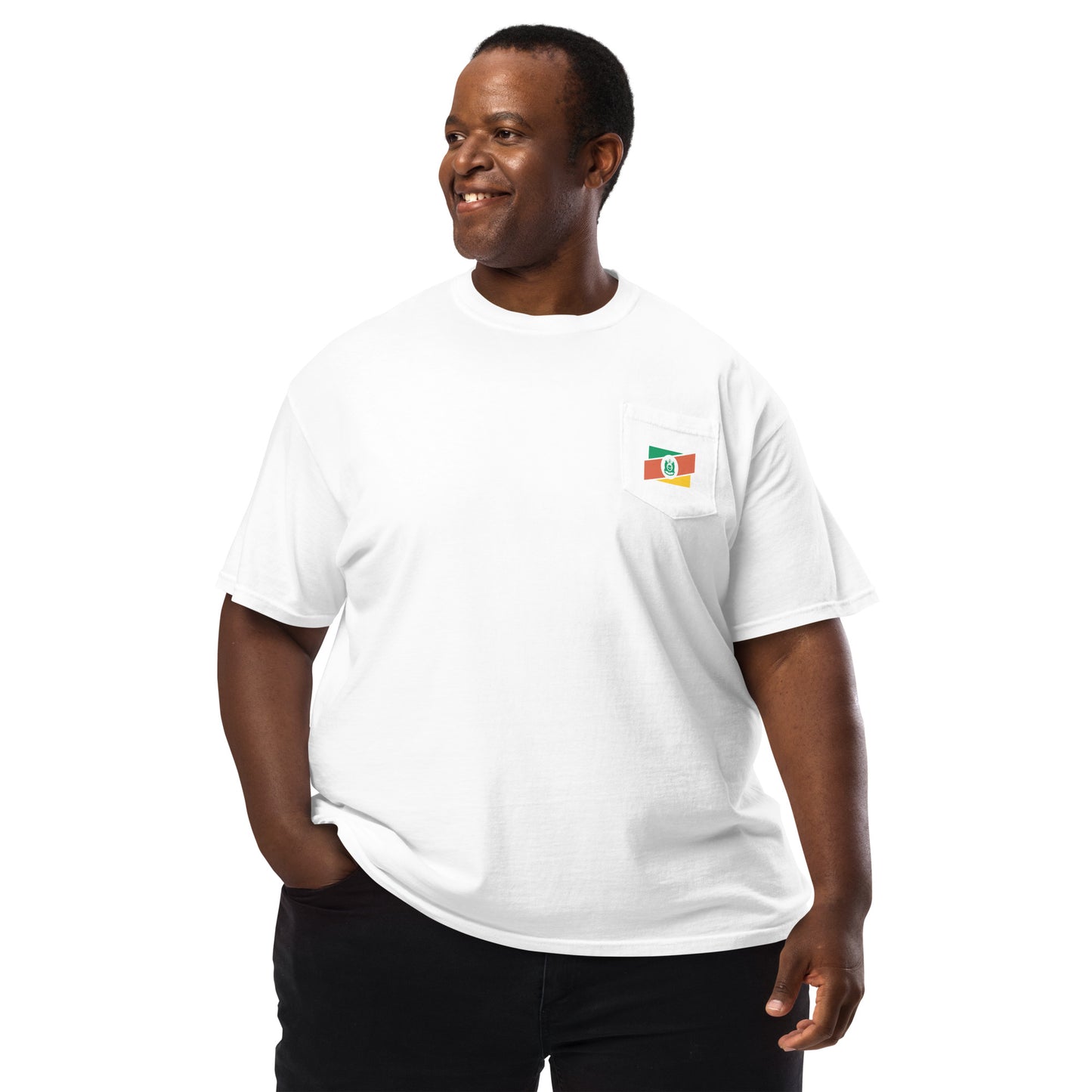 Pocket T-Shirt - Flag of Rio Grande do Sul - Gaucho - RS - Brazil - Tri Legal unisex - Brazilian Regional Clothing | Berimba