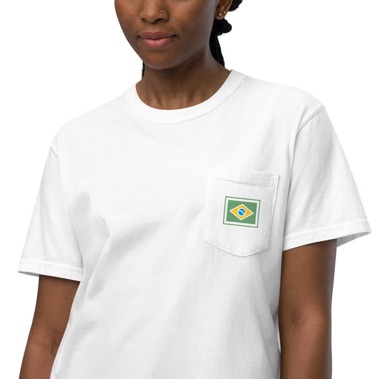 Pocket T-shirt - Brazilian - Brasil-Flag Brand - unisex - Brazilian Regional Clothing | Berimba