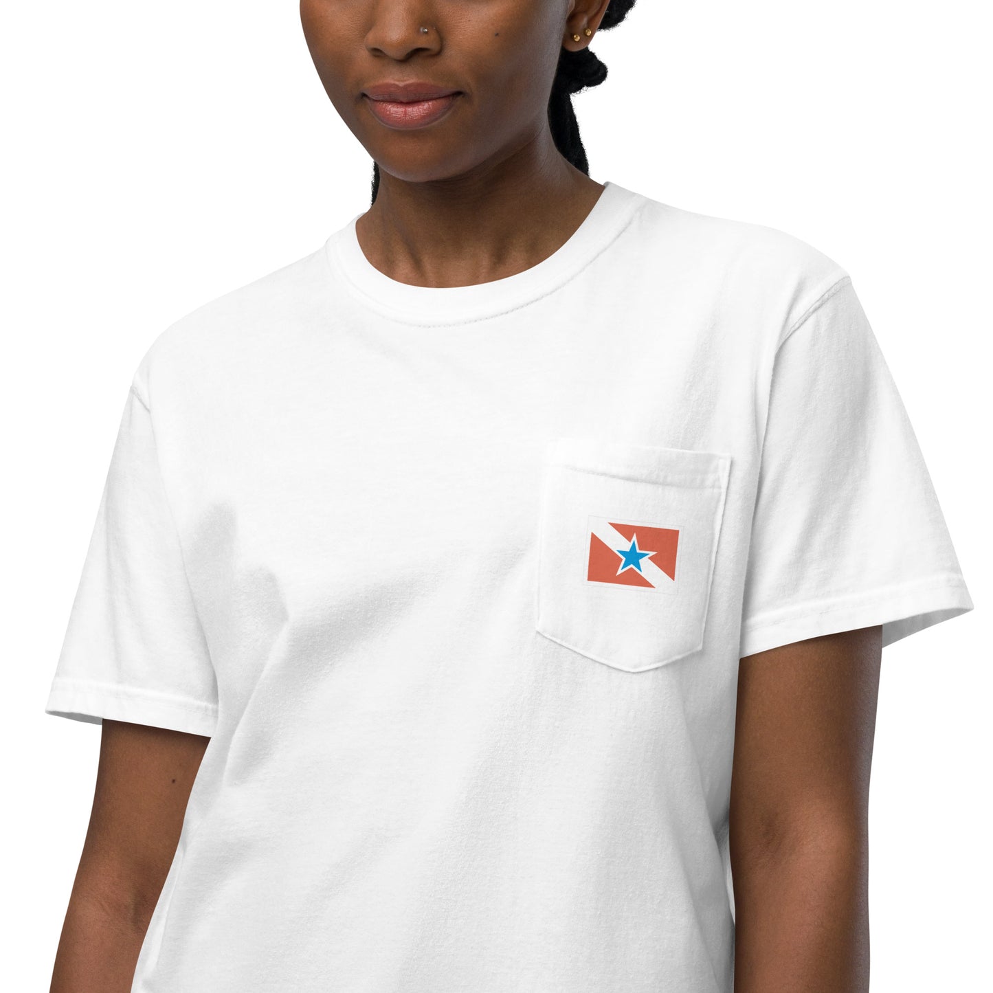 Pocket T-shirt - Flag of the State of PARÁ - Brazil - unisex - Brazilian Regional Clothing | Berimba
