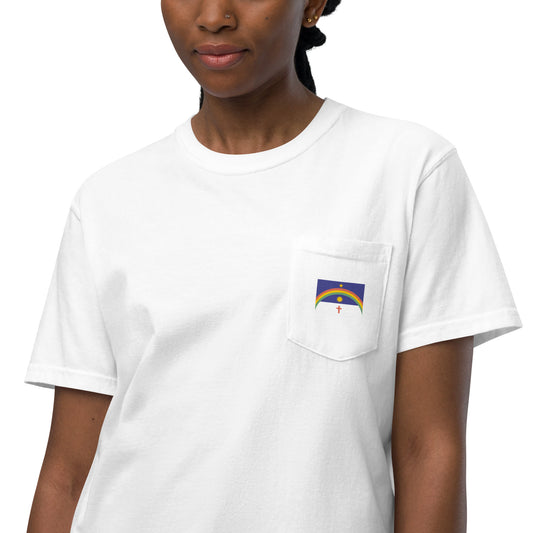 Pernambucano Pocket T-shirt - Pernambuco Flag - Brazil - unisex Oxe - Brazilian Regional Clothing | Berimba