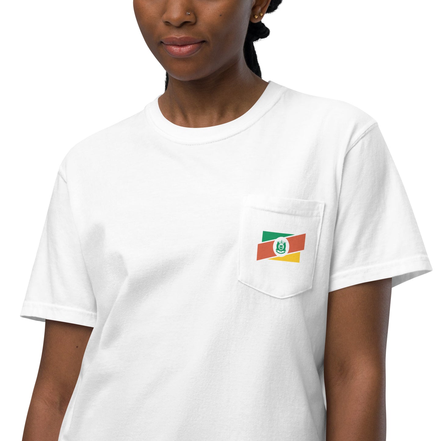Pocket T-Shirt - Flag of Rio Grande do Sul - Gaucho - RS - Brazil - Tri Legal unisex - Brazilian Regional Clothing | Berimba