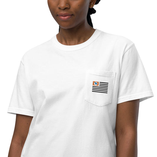 Camiseta de bolsillo - Paulista - Bandera de São Paulo - unisex