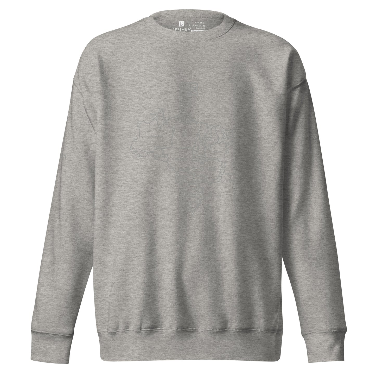 Sweatshirt / Sweater - Brazil Map Lines - Unisex - Brazilian Regional Clothing | Berimba