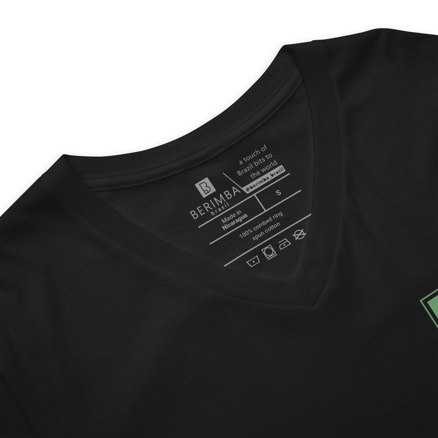 V-Neck T-Shirt - Grife Brasil - unisex - Brazilian Regional Clothing | Berimba