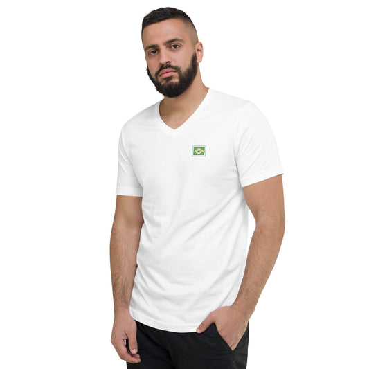Camiseta Cuello V - Grife Brasil - unisex