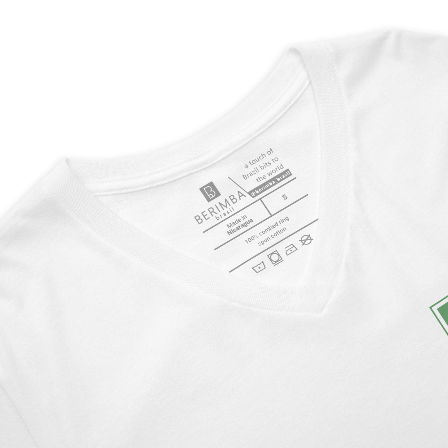 V-Neck T-Shirt - Grife Brasil - unisex - Brazilian Regional Clothing | Berimba