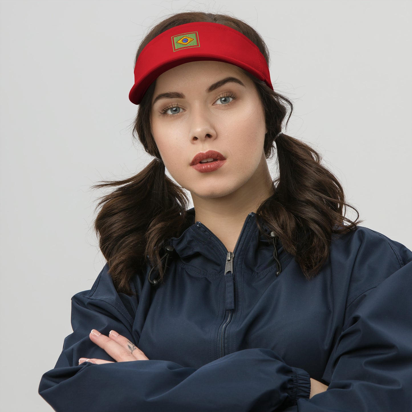 Viseira de Praia - BRA-Flag - unissex - Roupa Regional Brasileira | Berimba