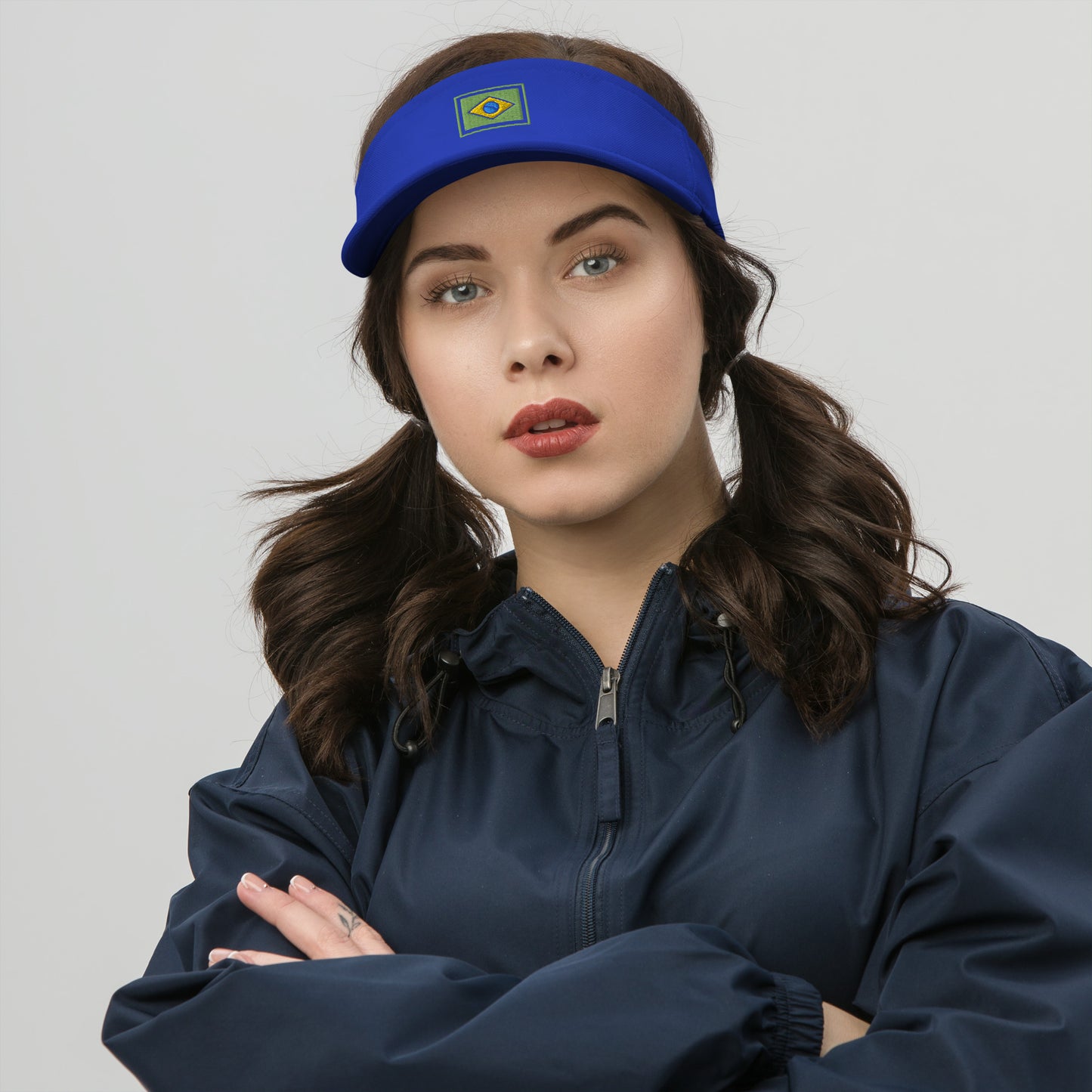 Viseira de Praia - BRA-Flag - unissex - Roupa Regional Brasileira | Berimba
