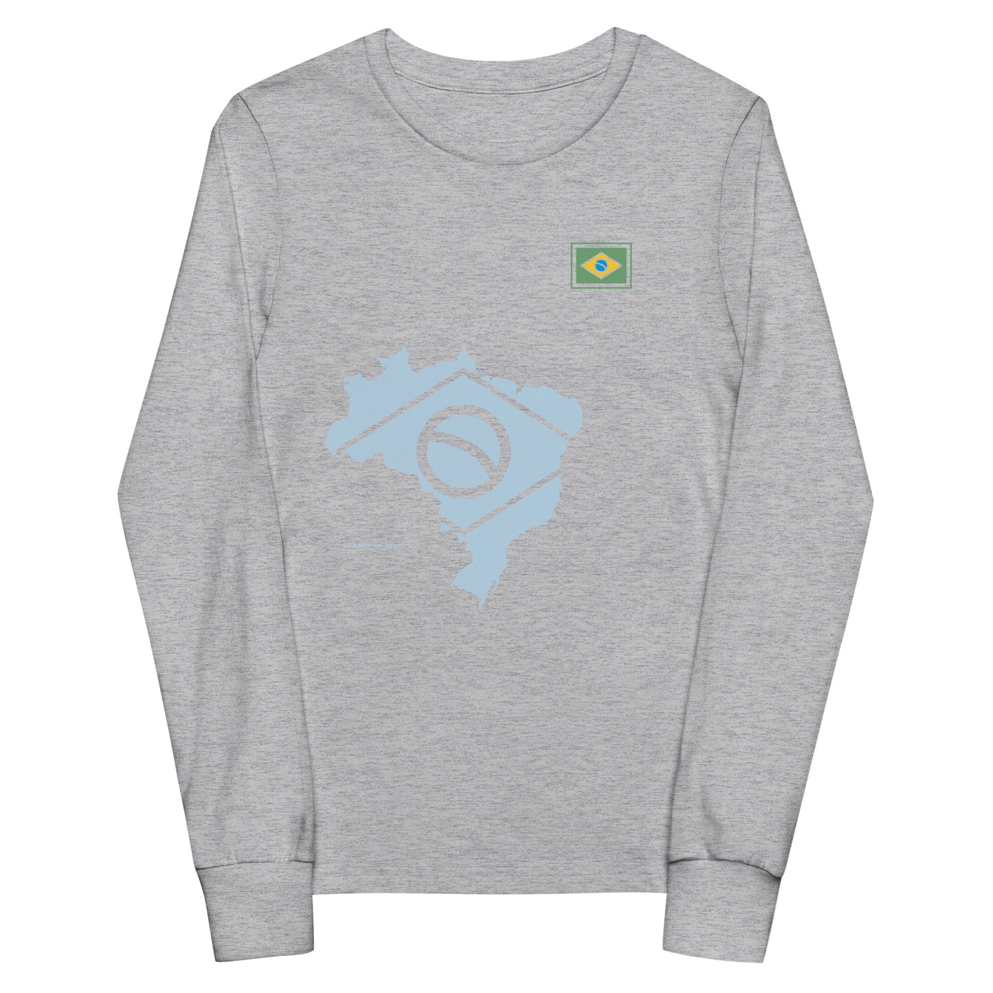Camiseta Manga Longa Kids - Mapa do Brasil - unissex - Roupa Regional Brasileira | Berimba