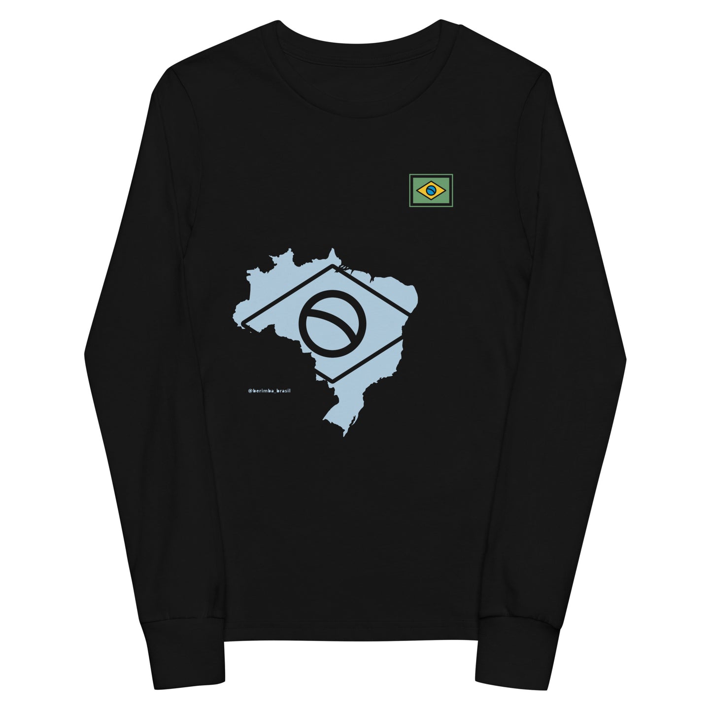 Camiseta Manga Longa Kids - Mapa do Brasil - unissex - Roupa Regional Brasileira | Berimba