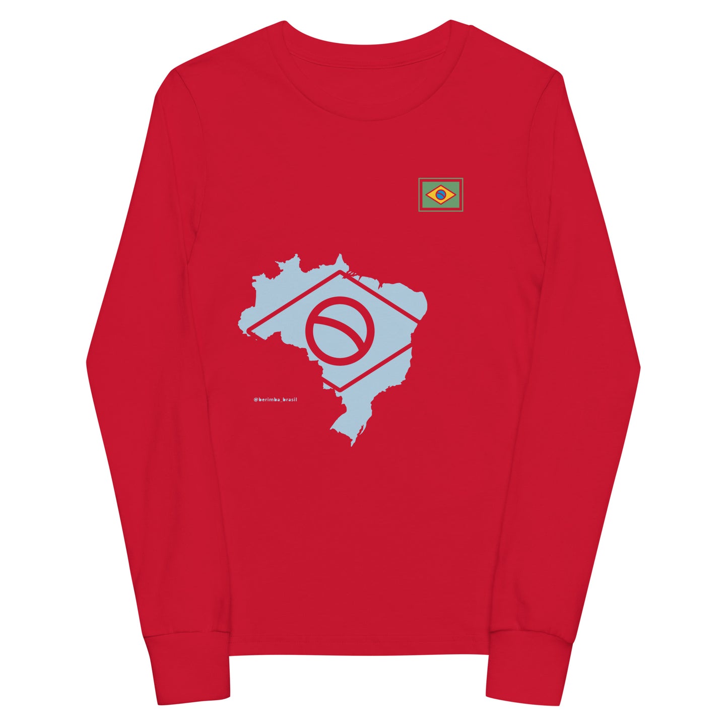Camiseta Manga Longa Kids - Mapa do Brasil - unissex - Roupa Regional Brasileira | Berimba
